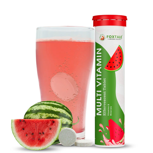 Foxtale - Watermelon Flavor Daily Multivitamin for Energy, Immunity & Wellness (20 Effervescent Tablets)